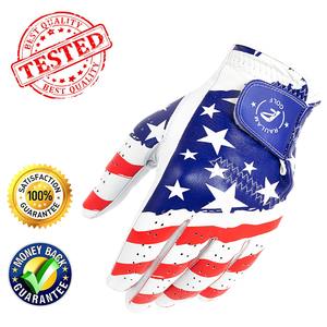 Gants de golf pour homme en cuir véritable de qualité supérieure, pour main gauche - Product Image 4