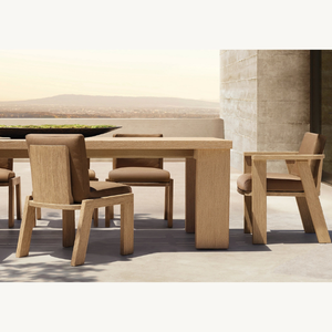 Chaise relaxante en teck avec mousse souple, adaptée à une utilisation en extérieur, résistante aux intempéries et de bonne qualité - Product Image 6