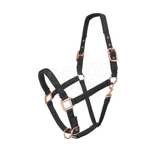 Produits de vente directe d'usine licou en nylon réglable en nylon matériau souple logo personnalisé licous de cheval - Product Image 5