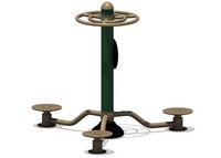 Machine de musculation IRIS Triple Standing Twister pour l'exercice des cuisses, utilisation en extérieur, OEM disponible, emballage personnalisé