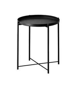 Prix usine Plateau en bois avec cadre doré Pieds en acier Meubles de salon Support TV Table d'appoint Table basse cannelée - Product Image 6