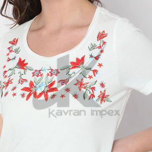 Camisetas bordadas personalizadas para mujer: calidad superior, bordado personalizado, perfecto para moda informal, marca corporativa - Product Image 5