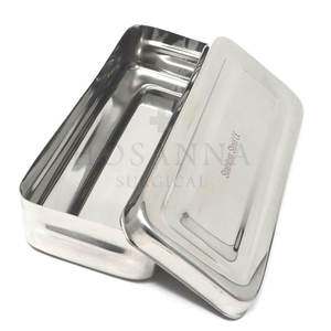 Surgical Tray Stainless Steel <b>Mesh</b> Frame <b>Basket</b> Manual Power Source Sterilization Tray for Surgical Use - Product Image 1