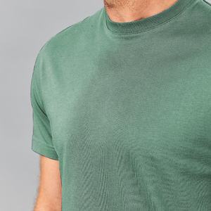 เสื้อยืดคอกลมแขนสั้นสำหรับผู้ชายเสื้อยืดผ้าฝ้ายทรงพอดีตัวปกติสำหรับฤดูร้อนน้ำหนักเบาคลาสสิก - Product Image 3