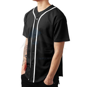 Maillot de baseball personnalisé vierge pas cher, tendance, à séchage rapide, impression par sublimation avec logo personnalisé, équipe personnalisée - Product Image 2