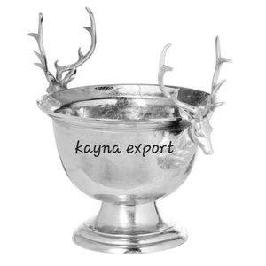 Seau à champagne en métal de style vintage royal accessoires de bar en gros seau refroidisseur de bière et de vin comptoir de bar de restaurant d'hôtel - Product Image 2