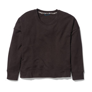 Sudaderas coreanas largas de algodón liso para mujer, sudadera de lana con hombros caídos Unisex, sudadera personalizada para mujer, Sudadera de cuello redondo - Product Image 5