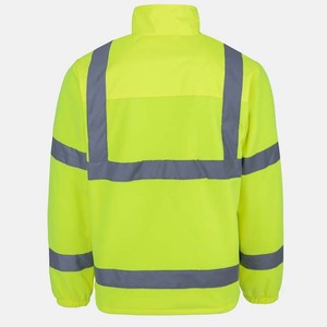 Sweat-shirt de sécurité jaune haute visibilité pour ambulance, conforme à la norme ANSI Classe 1, imperméable, 100 % polyester, réfléchissant, avec logo personnalisé, pour homme - Product Image 4