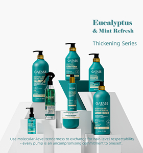 Aceite Capilar Gatase OEM Natural a Base de Hierbas de Eucalipto y Menta <span class=keywords><strong>con</strong></span> Jojoba y Argán para Engrosar el Cabello, Controlar el Frizz y Nutrir el Cabello Seco y Dañado - Product Image 2