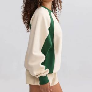 Jersey de algodón puro para la comodidad diaria, sudaderas informales ligeras para mujer, Sudadera de cuello redondo para mujer de moda superior - Product Image 3