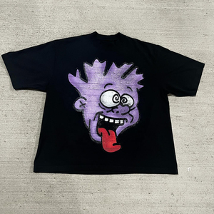 T-shirt personnalisé pour hommes de haute qualité graphique lourd Boxy coupe courte décontracté design surdimensionné - Product Image 5