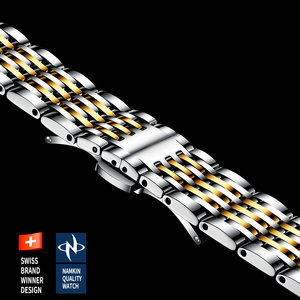 1Customized Luxury Stainless Steel Miyota <b>Automatic</b> Mechanical Water Resistant <b>Chronograph</b> Men's Watch Pointer Dial 20mm Band - Product Image 4