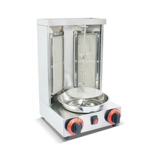 NEW PREMIUM <b>Electric</b>/Gas Shawarma Rotisserie Chicken High Quality Commercial Stainless-Steel Grill Auto-Rotating Restaurant - Product Image 2