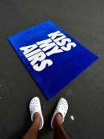 Kiss My Airs Design Tapis Personnalisez votre photo sur des tapis Tapis tuftés découpés à l'emporte-pièce Tapis anti-dérapant Décoration intérieure de l'Inde