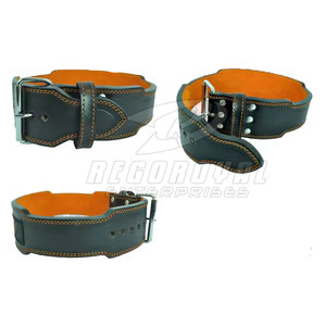 Cinturón de elevación de Potencia ajustable de una sola punta Soporte trasero de cuero grueso para sentadillas y peso muerto Cinturón de una sola punta - Product Image 4