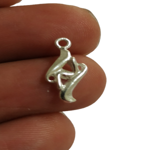 Sterling Silver Dancer <b>Charm</b> Sterling Silver <b>Charms</b> For <b>Bracelets</b> Necklaces Wholesale Sterling Silver Supplies - Product Image 3