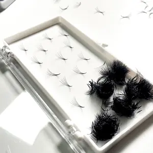 Best Seller 5D CC DD curl loose pre made fans short fluffy mink lashes eyelash extension wholesale loose volume fans pointy base