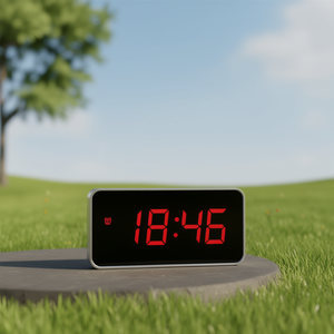 Digital Alarm <b>Clock</b> JE 5112S <b>Silver</b> - Product Image 3