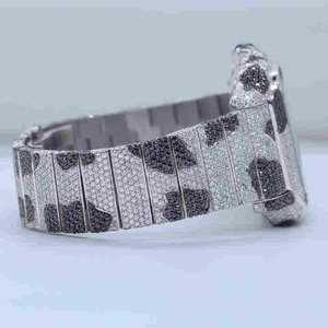 Reloj Mecánico de Lujo Personalizado de Estilo Hip Hop, Hecho a Mano en Acero Inoxidable con Diamantes Cultivados en Laboratorio con Claridad VVS, Superventas - Product Image 3