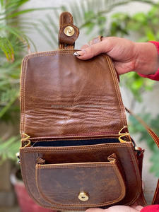 Mini sac à bandoulière en cuir de vachette véritable à la mode de haute qualité pour les cheveux de Style occidental des femmes sur les sacs à main latéraux de la fronde - Product Image 6