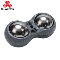 ALLWINWIN RMB56 Balle de massage à rouleaux - Double acier inoxydable, chaud/froid, pour fasciite plantaire et points de massage des pieds