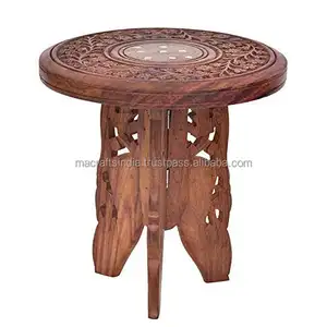 木质装饰客厅家具手工制作木制坚固可折叠凳子可折叠台阶凳子厨房迷你凳子使用