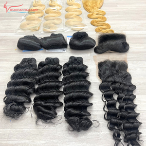 Paquets de cheveux de trame humaine Deep Wave Vietnam extensions de cheveux humains de haute qualité cheveux de très haute qualité - Product Image 1