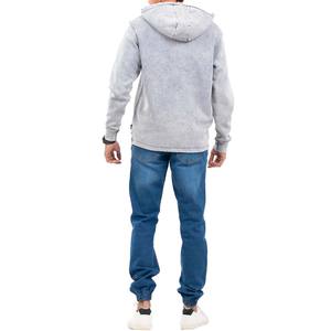 Sudadera con Capucha de Invierno de Color Sólido Personalizada al por Mayor, 100% Algodón, para Hombre, con Logotipo Frontal de Estilo Vintage, Servicio OEM - Product Image 4