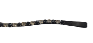 Bandeau à sourcils avec bling pour chevaux en forme de V 100% Bandes à sourcils en cuir véritable pour chevaux en épi complet sur des tailles fabriquées en Inde - Product Image 5