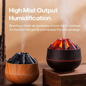 USB grande capacité carbone feu humidificateur d'air veilleuse volcan aromathérapie pour mère enfant maison chambre bureau atmosphère - Product Image 4
