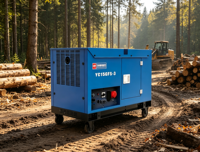 Générateurs diesel silencieux de 15 kW pour la maison, 20 kVA max, bicylindre en V, démarrage électrique, groupe électrogène diesel AVR, réservoir de 26 L, 230 V 400 V
