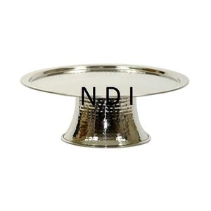 Soporte para pasteles con diseño martillado, decoración de mesa, en acabado brillante y pulido, para uso en el hogar, hoteles y restaurantes. - Product Image 1