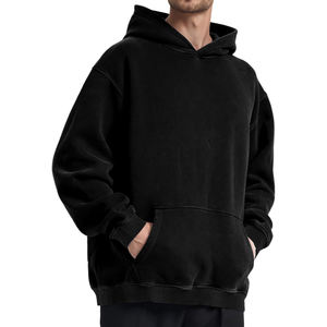 Sweat-shirt tendance et confortable personnalisable de haute qualité pour homme Service OEM Sweat à capuche vieilli - Product Image 4