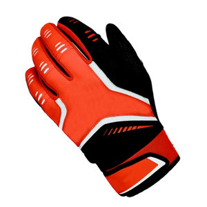 BRANIS SPORTS Split Finger Baseball Gloves White Pink <b>Blue</b> Leather Non-Slip Hook Loop Closure Unisex All Seasons Infield - Product Image 5