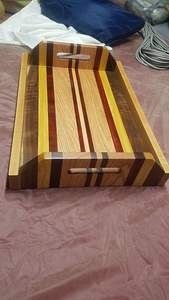 Lot de 2 plateaux de table dernier cri forme et taille personnalisées plateau en bois de qualité exclusive pour plateau de décoration intérieure - Product Image 5