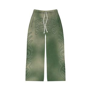 Deportes Fitness Gimnasio Diseño de logotipo personalizado Impreso Color azul Lavado con ácido Chándales de entrenamiento para hombres Chándales personalizados - Product Image 5