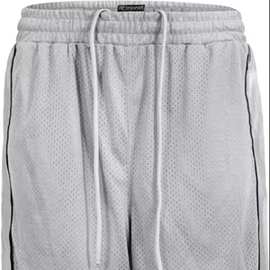 High Street Short de gymnastique en maille pour hommes Décoration à motif solide avec logo personnalisé Impression entièrement numérique Basketball teint en plaine Écologique - Product Image 1