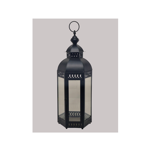 Linterna negra de metal de grado superior con mango colgante, decoración del hogar de último diseño a la venta por exportadores - Product Image 3