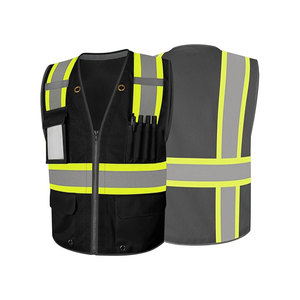 Chaleco de seguridad con logotipo personalizado, rayas reflectantes, ropa de seguridad naranja reflectante, chaleco reflectante - Product Image 4