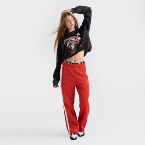 Camiseta pesada de algodón 100% para mujer al por mayor, Top con estampado de dibujos animados impermeable bordado retro personalizado - Product Image 3