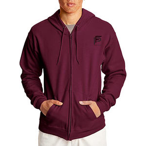 Meilleur sweat-shirt d'hiver pour hommes à la mode Vêtements tricotés à capuche confortables avec fermeture éclair Motif solide Nouvelle arrivée Hoodie - Product Image 1