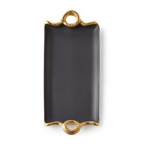 Plateaux de service décoratifs faits à la main en laiton et aluminium, finition élégante, pour hôtels, maisons et décoration de table - Product Image 5