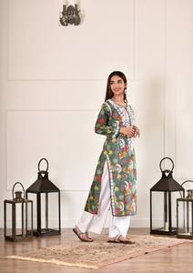 ชุดคุर्ติทรงตรงแบบใหม่ล่าสุดจากนูฮา มุลมุล สำหรับงานปาร์ตี้ สไตล์อินเดียและปากีสถาน เสื้อผ้าอินเดียแบบใหม่ - Product Image 3