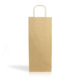 Wholesale Candle & Craft Gift Packaging Pouch Kraft Black Wine <b>Paper</b> <b>Bag</b> for Wine & Food Screen Printing shopping <b>bag</b> - Product Image 2