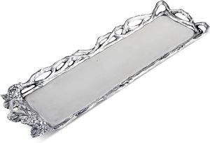 Bandeja de aluminio para servir, bandeja de aluminio de diseño manual con atractivo mango de aluminio, superventas y envío rápido, gran oferta - Product Image 3