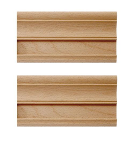 Moulures de plinthes d'armoire en bois massif Garniture de base décorative en bois personnalisée pour armoires cuisines Garnitures en bois de meubles modernes - Product Image 5