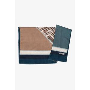 Blue 70x180 Wooltouch Headpiece and Neckerchief Scarf - Product Image 1