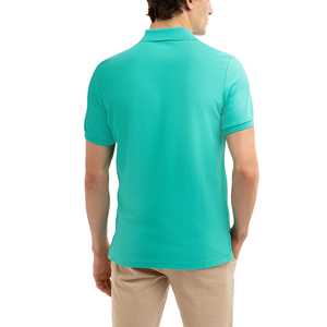 Polos para hombre Unisex 100% algodón diseño personalizado traje Vintage en blanco manga corta botón abajo Golf Polo camiseta - Product Image 2