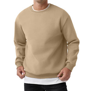 Custom Large Size Drop Shoulder Oversize Cotton <b>Fleece</b> <b>Sweatshirt</b> Streetwear Feel Soft Everyday Relaxed Loose Fit Design - Product Image 4