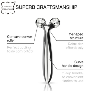 เครื่องนวดหน้าแบบลูกกลิ้ง3D เครื่องนวดหน้าลูกกลิ้งเหล็กรูปตัวที - Product Image 6